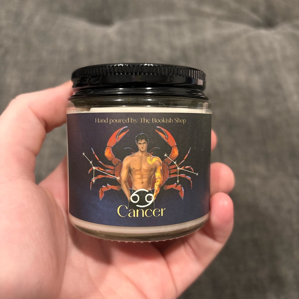 Bookish Box Wrath Cancer Zodiac Candle